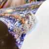 Micro-inlaid diamond chain ring tide niche design light luxury cold wind index finger ring temperament versatile model