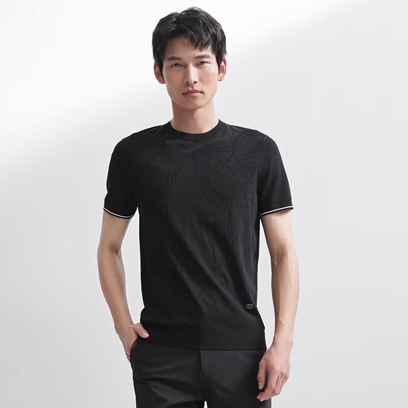 

Reporter Bird Men s Business Casual Dark Pattern Round Neck T-Shirt 46