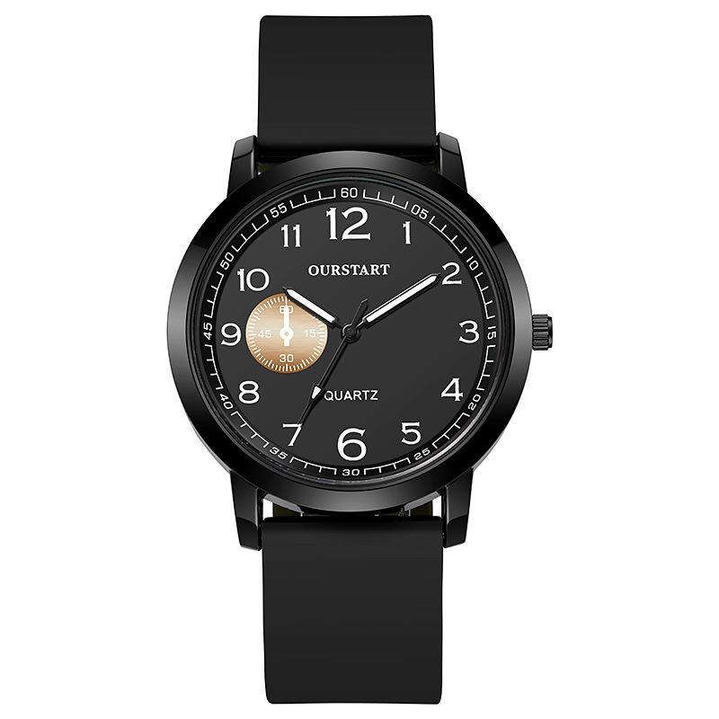 New Student Watch Wholesale Cross-border Decorative Quartz Watch Silicone Exam Watch Men s Sense of Luxury