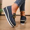 Women Platform Loafers Ladies Elegant Suede Leather Moccasins Shoes Woman Slip On Moccasin Women's Black Casual Shoes