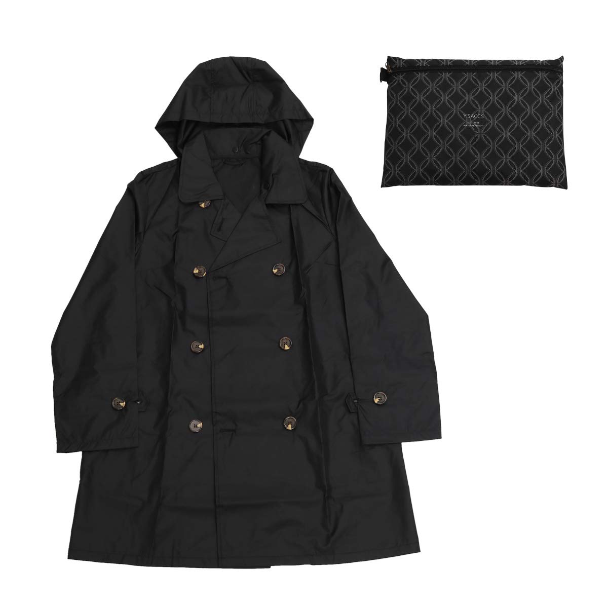 

Плащ Тренч Складной Дождевик Дождевые Товары Черный [Isaac] Женский Y71-90-03 [10]