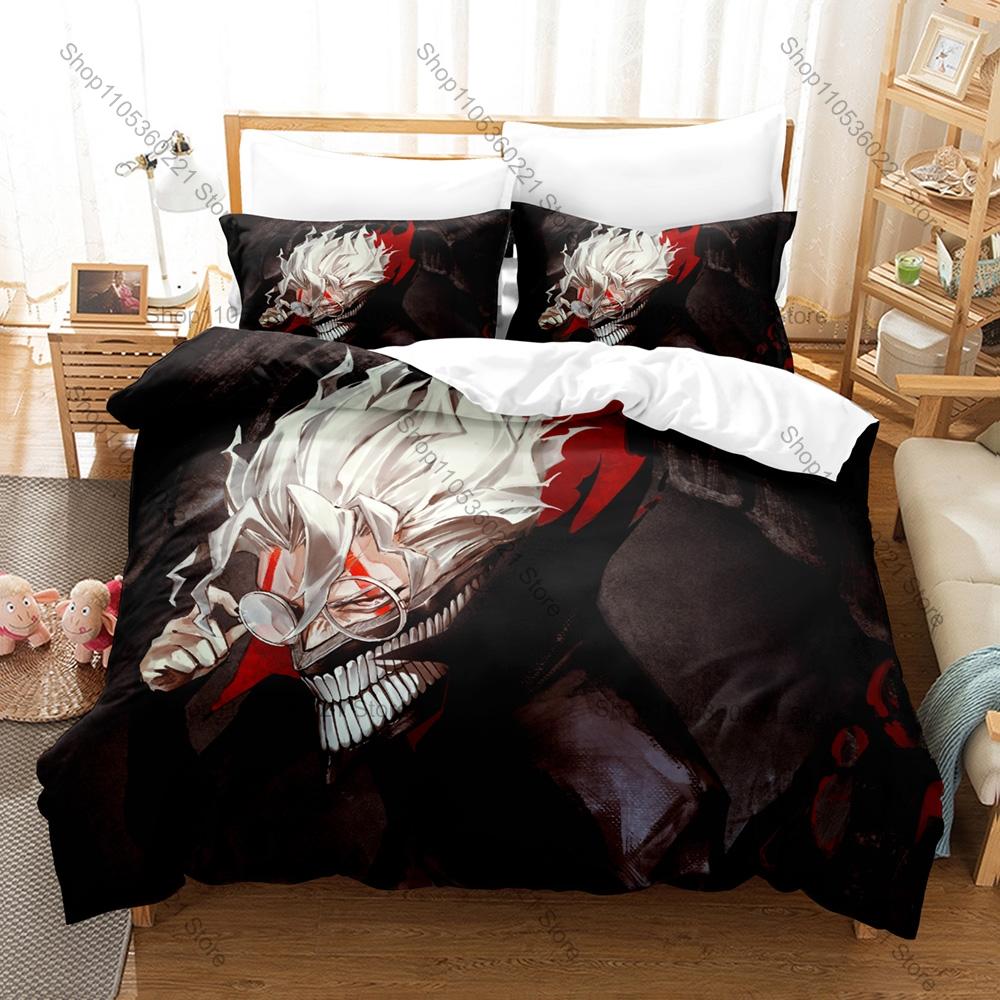 Cool Personality Dandadan Anime Bedding Set New 3D Print Duvet Cover Pillowcases Twin Full Queen King Size Soft Bed Linen
