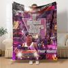 Grand Theft Auto Customize Text Blanket Multi-purpose Customizable Blanket Soft Warm Cozy Great for Bed Office Chair Seaside Living Room