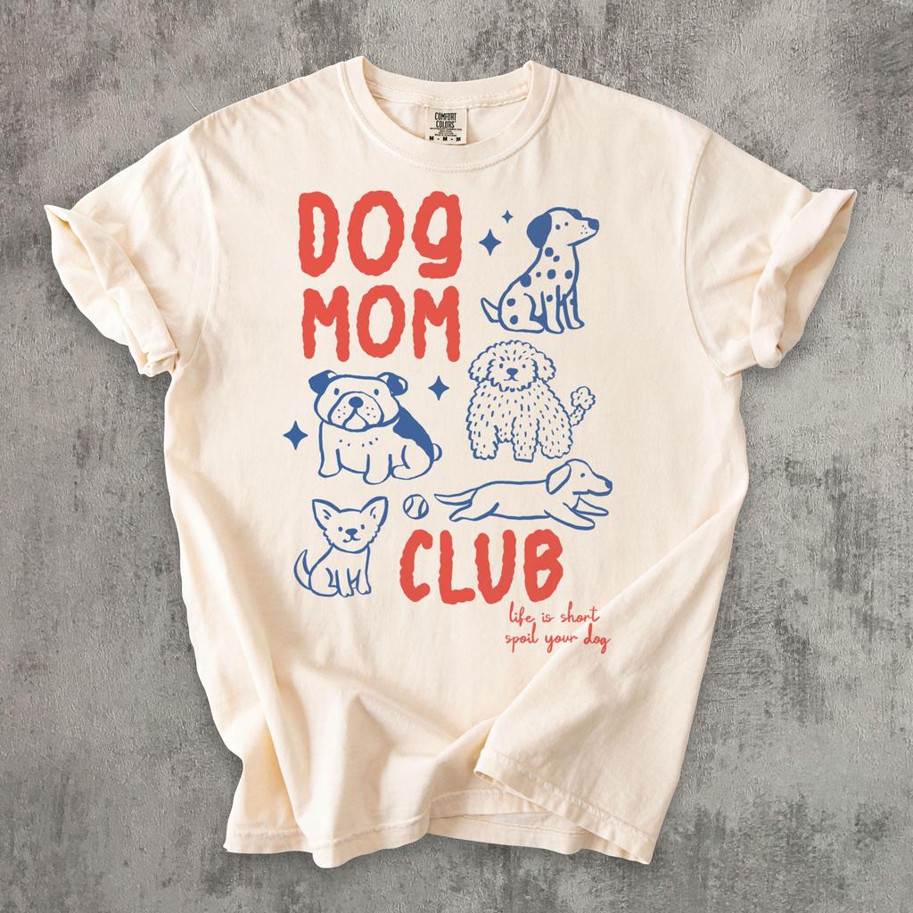 Hondenmoeder Club Shirt, Schattig Hondenliefhebber T-shirt, Hond Mama Shirt, Huisdier Liefhebber Cadeau, Grappig Hondeneigenaar Shirt, Hond Mama Cadeau, Puppy Liefhebber T-shirt