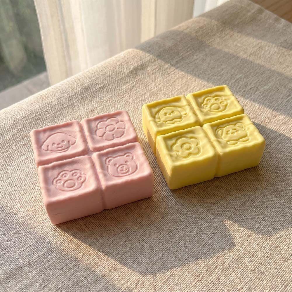 Relax Gift Cube Cake Bread Squeeze Toy Sensory Slow Rebound Squeeze Toy Kids Toy