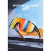New outdoor cycling glasses, one-piece bicycle windshield sunglasses, European and American sports sunglasses