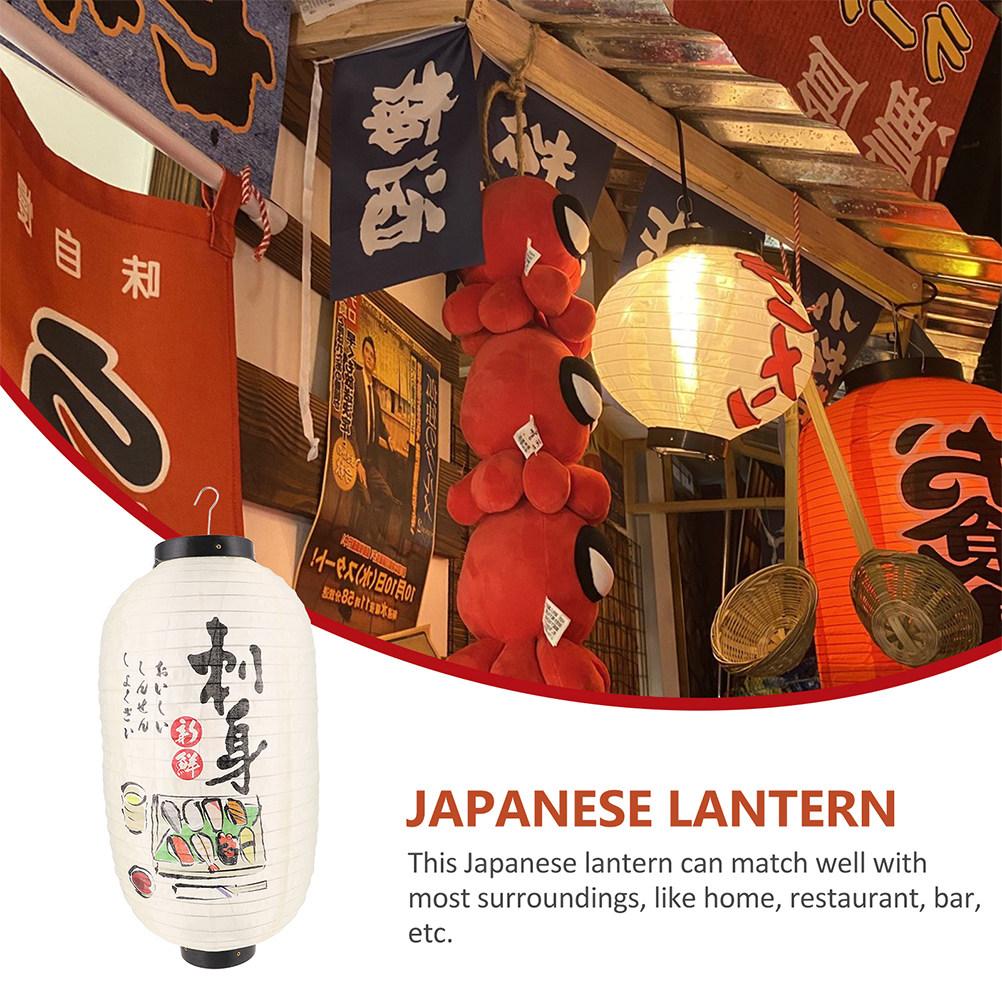 Silk Japanese Lantern Hanging Pendant Classic Colorful Decor for Sushi Shop Japanese Party Restaurant Photo Background Lighting