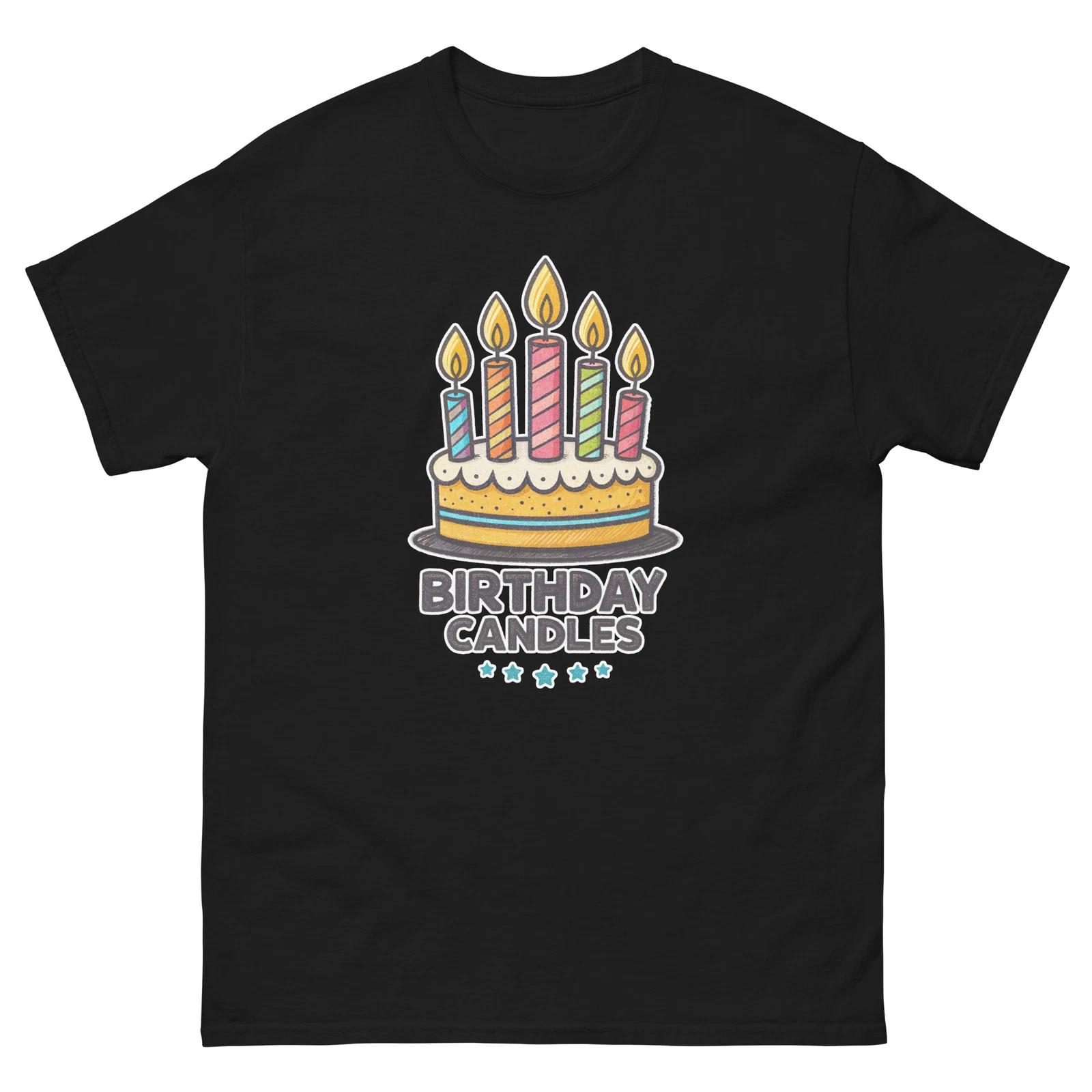 

Birthday Candles Party Supplies Items Birthday Event T-Shirt 2XL