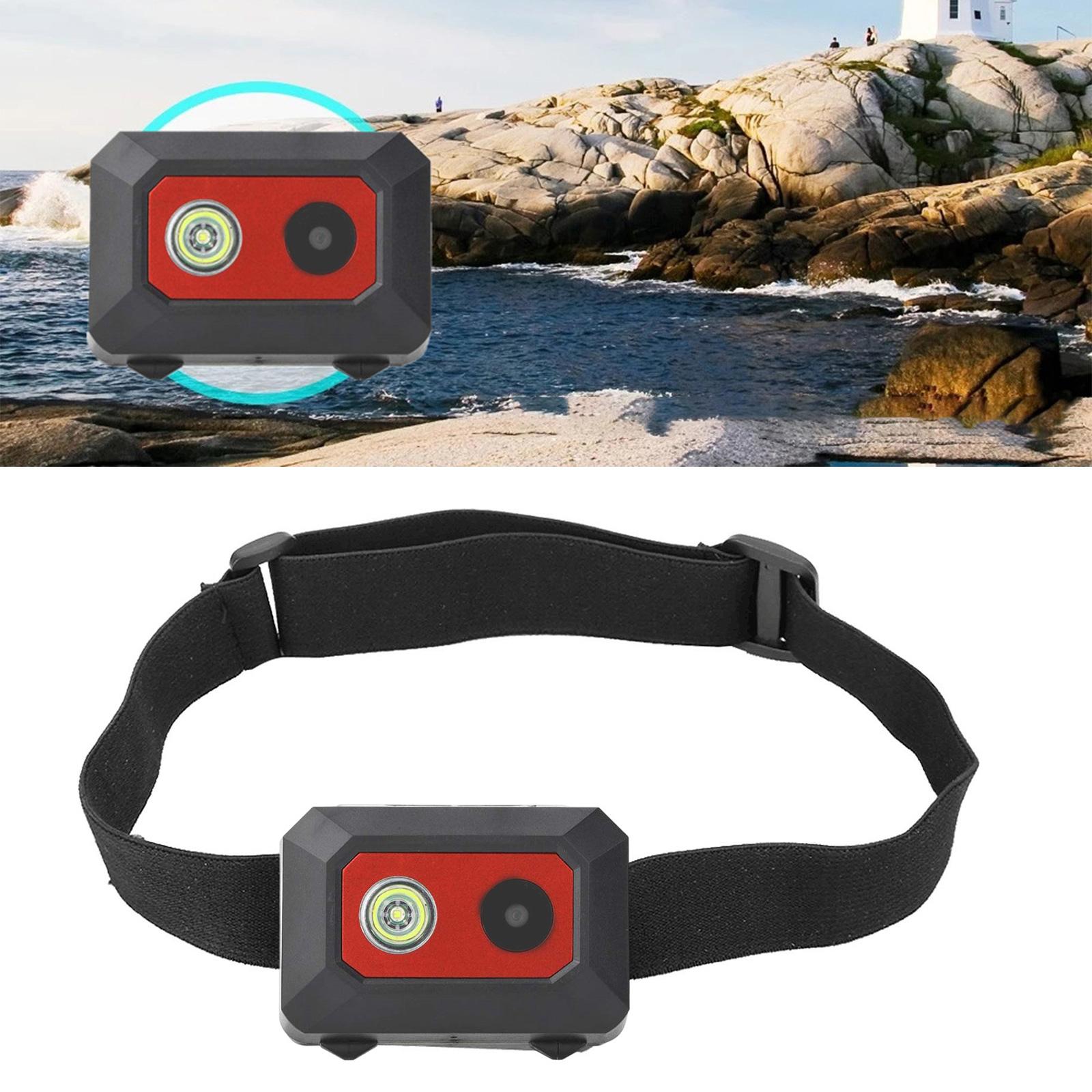 

F18 Наголовна камера Спортивна камера на відкритому повітрі 1080P зі світлодіодним освітленням Карта підтримки SOS до 32G для подорожей червоний