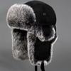 Furry Trapper Hat with Ear Flaps Windproof Winter Hunting Hat Furry Lined Winter Earflaps Hat Cycling Hat for Men Women