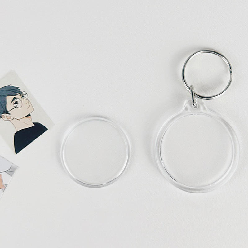 Clear Multi Shape Photo Keychain 5-25PCS DIY Picture Frame Keyring Portable Transparent Holder For Kpop Photocard Bag Gift Decor