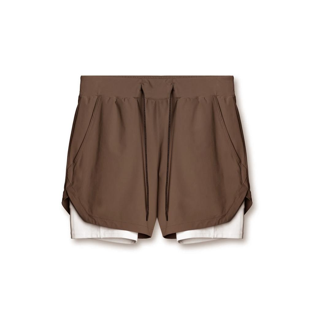Summer Trendy Sports Shorts Outdoor Running Cycling Breathable Double Layer Shorts for Men