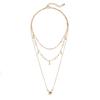 European and American popular personality geometric fashion simple multi-layer neck chain star pendant necklace spot