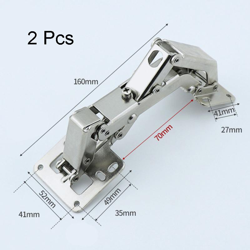 1-10PCS Cabinet Hinge 90 Degree 3/4in No-Drilling Hole Cupboard Door Hydraulic Hinges Soft Close With Screws Furniture Hardware
