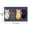Soft Non-Slip Cat Print Kitchen/Bathroom Mat - Durable, Easy To Clean - Various Sizes