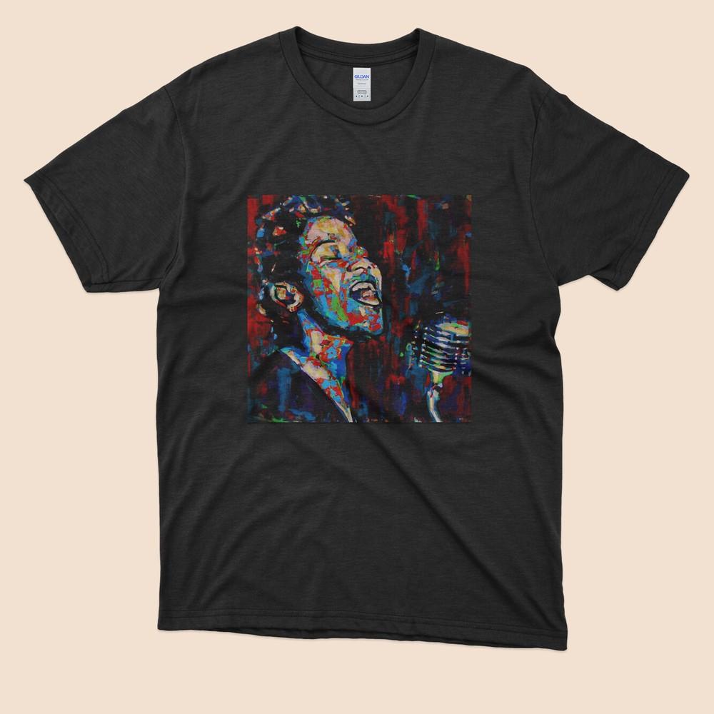 NWT The Beauty Of Ella Fitzgerald Poster Essential hirt Black L
