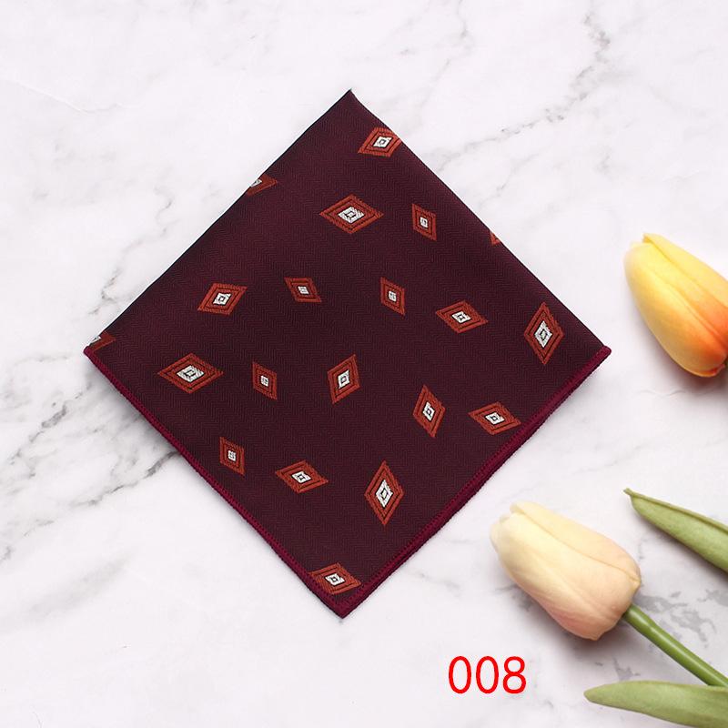 British Style Men'S Suit Pocket Towel Small Flower Type Business Retro Banquet Suit Small Square Scarf Chest Towel Handkerchief