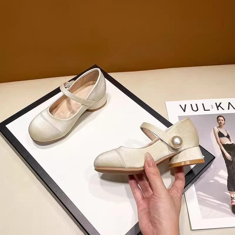 

Туфли принцессы, туфли на высоком каблуке для девочек, новые весенне-осенние маленькие ароматные детские кожаные туфли, детские одиночные туфли на мягкой подошве 25 золотой