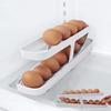 New Automatic Rolling Double-layer Egg Dispenser, Egg Holder Dispenser for Refrigerator, Holds 15 Eggs, Space-Saving Egg Storage