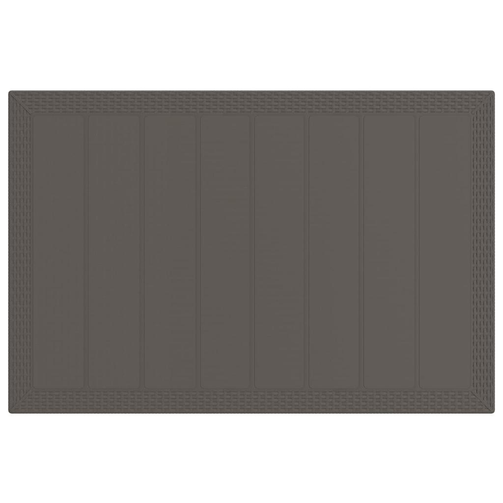 Garden Dining Set 5 pcs Light Grey and Cream PP