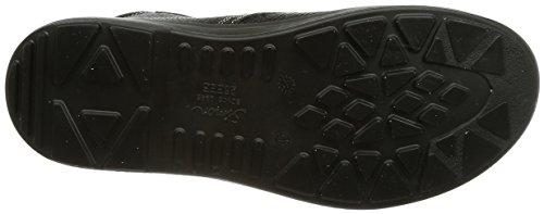 Simon Safety Shoes, Mid-Length, JIS Standard, Comfortable, Lightweight, Cushioned, Basic, High-Cut, Magic, AW28, Black, Size 25.5 Cm