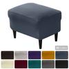 Elastic Footstool Cover Dust Covers Rectangle Nordic Fabric Footrest Slipcover Soft Chairs Protector For Living Room Home Decor