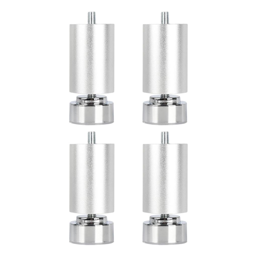4x Sofa Legs Alloy Adjustable Heavy Duty Table Feet M10 Metal Furniture Legs for Bathroom Dining Table Wardrobes Couch Sofas