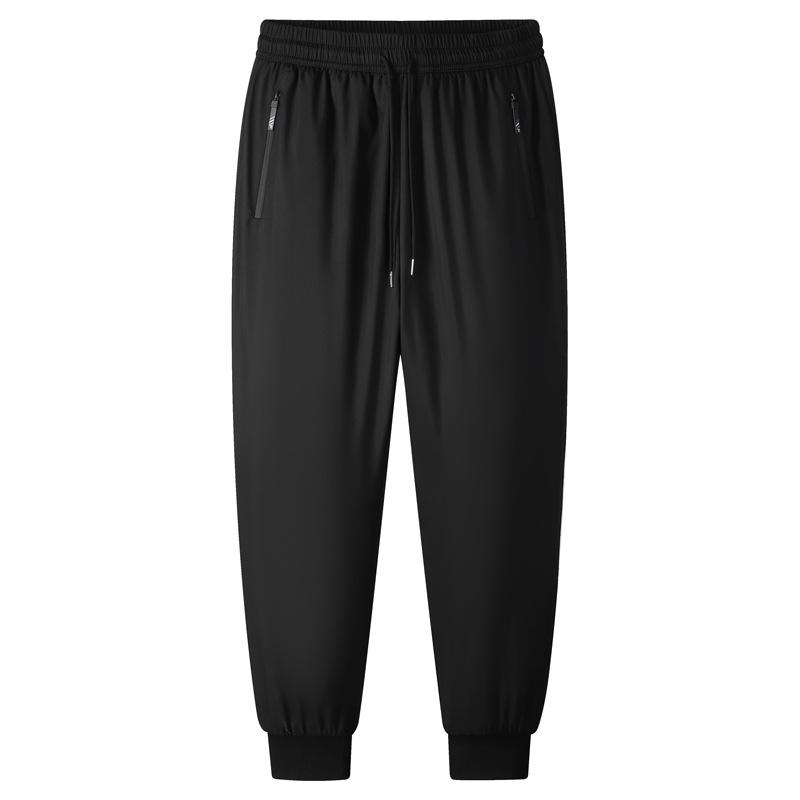 Men's Fleece-Lined Windproof Outdoor Pants with Graphene Knee Pads and Lambswool, Plus Size.
