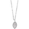LT-859 2025 New Autumn Fashion S925 Sterling Silver Zircon-encrusted Water Drop Pendant Necklace Elegant Collarbone Chain for
