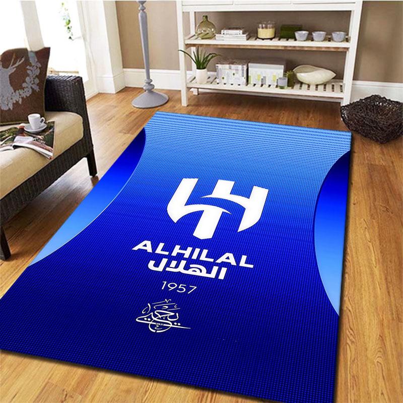 Al-Hilal Saudi FC Carpet Rug for Living Room Bedroom Home Sofa Decoration,Kids play Non-slip Floor Mat