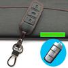 Genuine Leather Remote Control Car Key Cover Skin Case For Volkswagen Vw Touareg 3 Buttons Smart Key Protect Shell