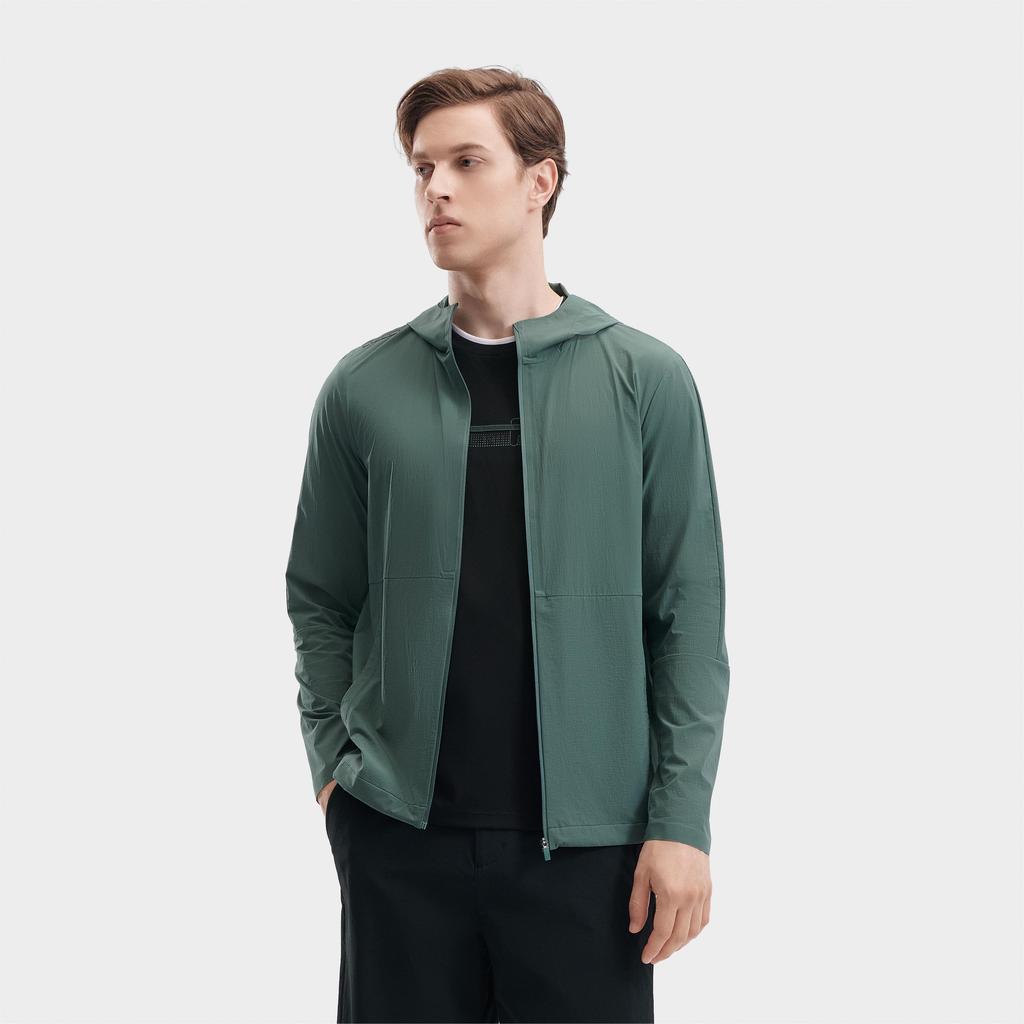 FILA Jackets Men's Green Snake Green Hooded Moderate Workwear F11M422704FDG
