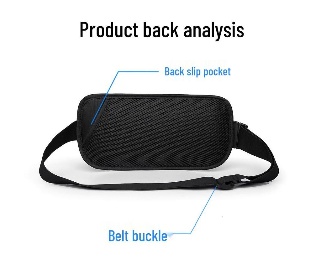 RFID Anti-Theft Waterproof Passport & Phone Waist Bag