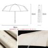 Samcos Folding Umbrella with UV Heat Suitable for Sunny and Rainy Suitable for Rainy and Ideal for and with Storage Pouch Protection, Sunshade,
