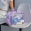 Waterproof Wet/Dry Beach & Fitness Toiletry Bag - Large Capacity Handheld Storage for Makeup & Swimming Gear
