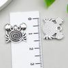 Antique Silver Ocean Starfish, Seahorse & Shark Pendant Charm for DIY Jewelry