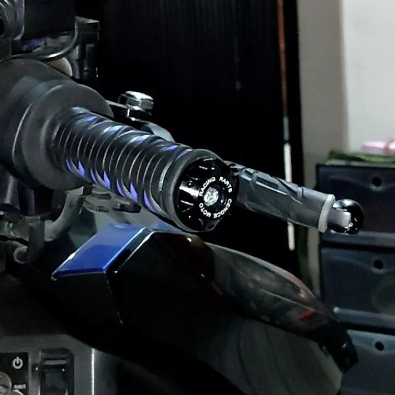 2pcs Universal Motorcycle Bar End Cap CNC Full Alloy for Handle Grip Motor Handlebar End Motorcycle Decoration Handle Plug Grip Stop