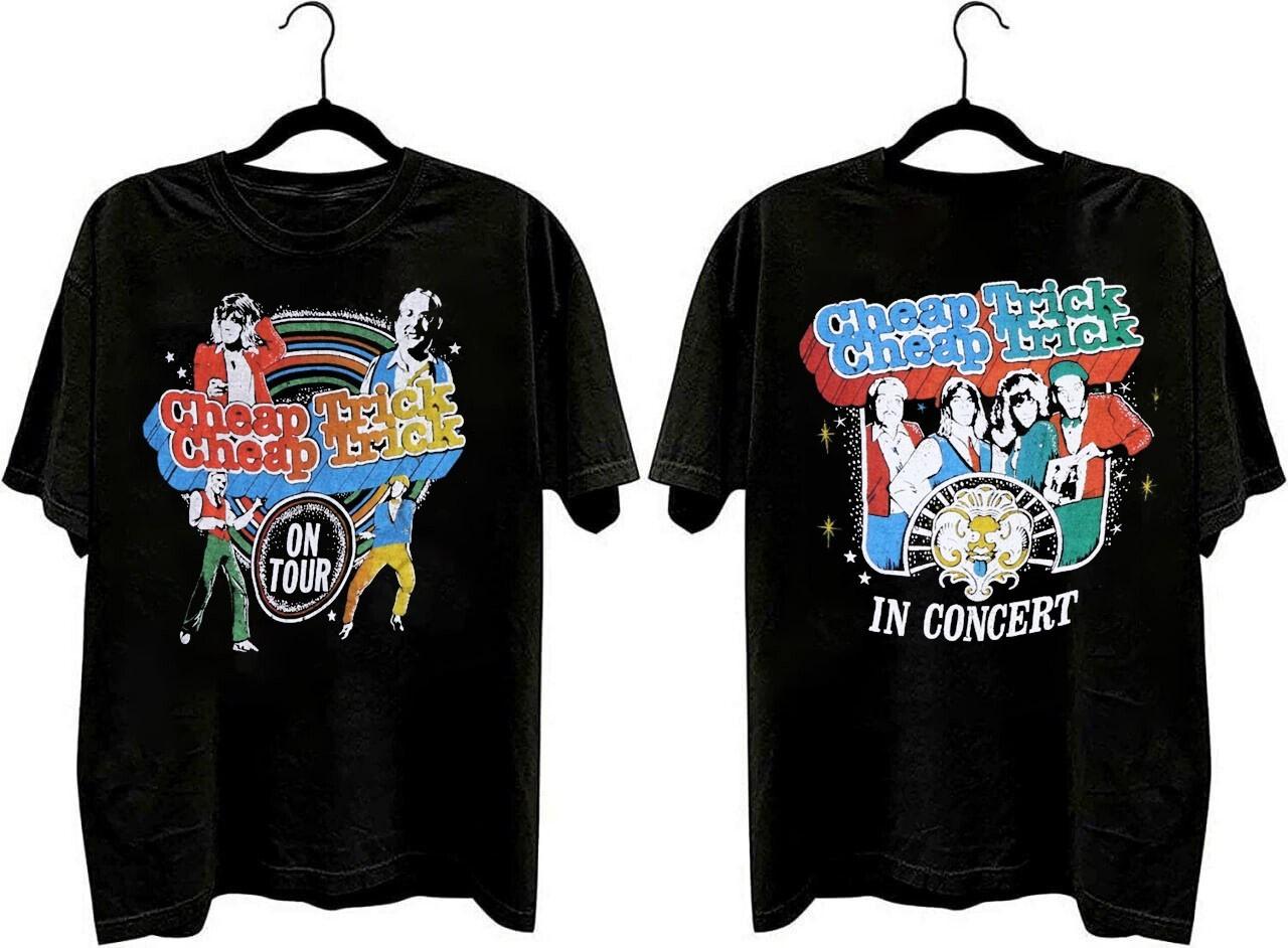 Cheap Trick Tour double sided black t-shirt QT8256 Unisex T-Shirt S
