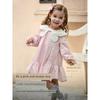 David Bella Spring New Style 2026 Girls' Pure Cotton Dress Baby Doll Collar Ruffled Long-Sleeved Dress