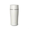 Iris Ohyama Water Bottle Ceramic Coated Mug Bottle with Integrated Lid and White [Dishwasher Safe] 350ml, Gasket, CMSS-350