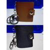 Pack of 2 Small Leather Photo Album with Key Rings Insert Pockets Organizers Perfect for Travel 2Inch Key Fob Photo