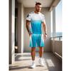 Nuovi completi sportivi casual da uomo per primavera ed estate con stampa digitale 3D, comodi e traspiranti, regali per l'outdoor, completi a maniche corte e pantaloncini