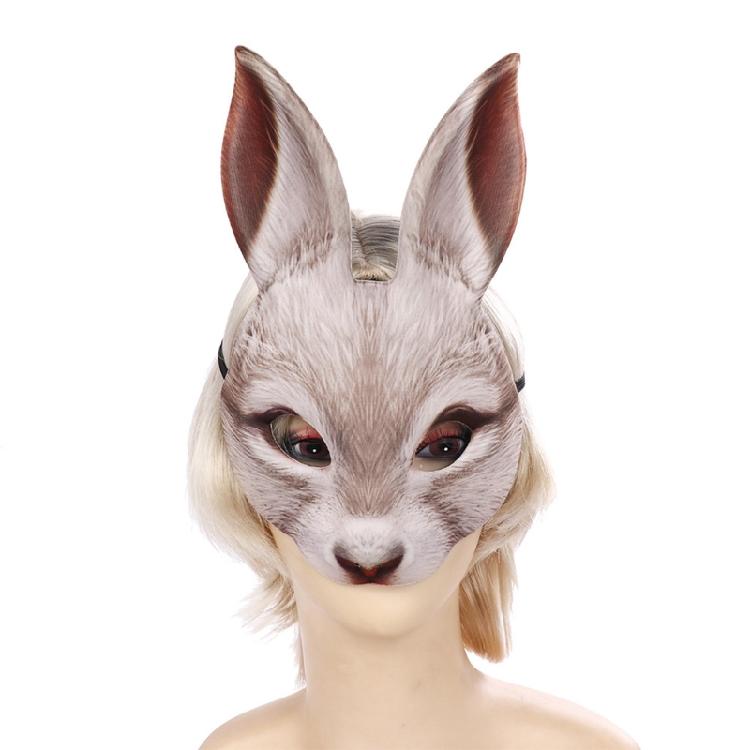 EVA Cosplay Bunny Mask Costume Adult Cosplay Mask Half Face Mask Costume