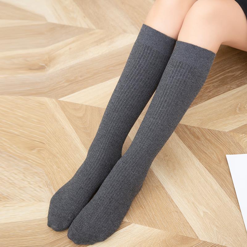 Women's Striped Wool Over-the-Knee Socks - Autumn/Winter Style, Unisex, Multiple Colors