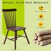 For Dining Chairs Set of 4, Windsor Chair Farmhouse Spindle Back Wood Dining Room Chairs, Solid Wooden Kitchen Chair for Living
