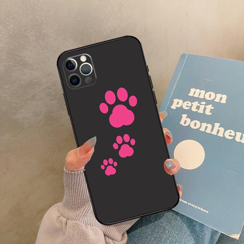 Dog Paw Case For iPhone 17 Air 15 14 13 12 11 16 Pro Max 13 Mini XR 15 16 Plus 16e Back Cover Shell