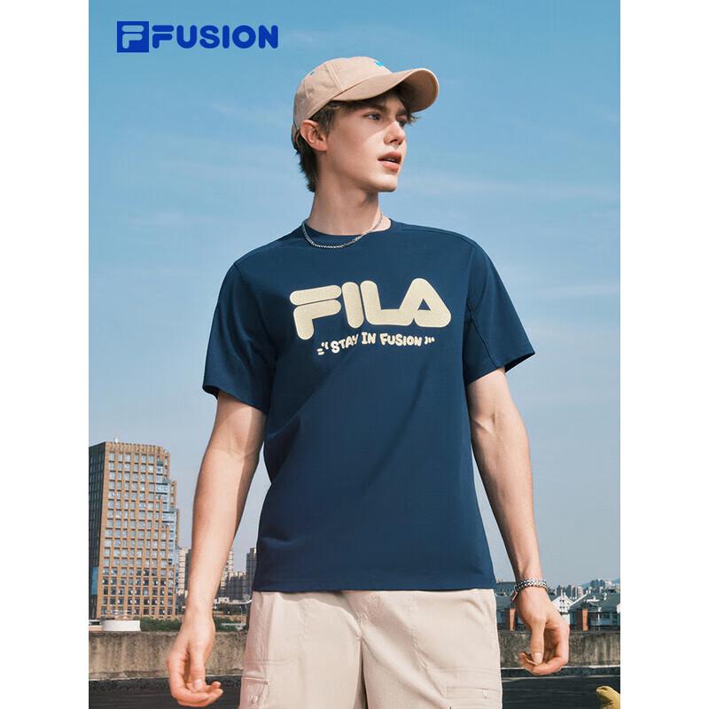 FILA FUSION Cooling Quick-Dry Couples Knit Short Sleeve T-Shirt S