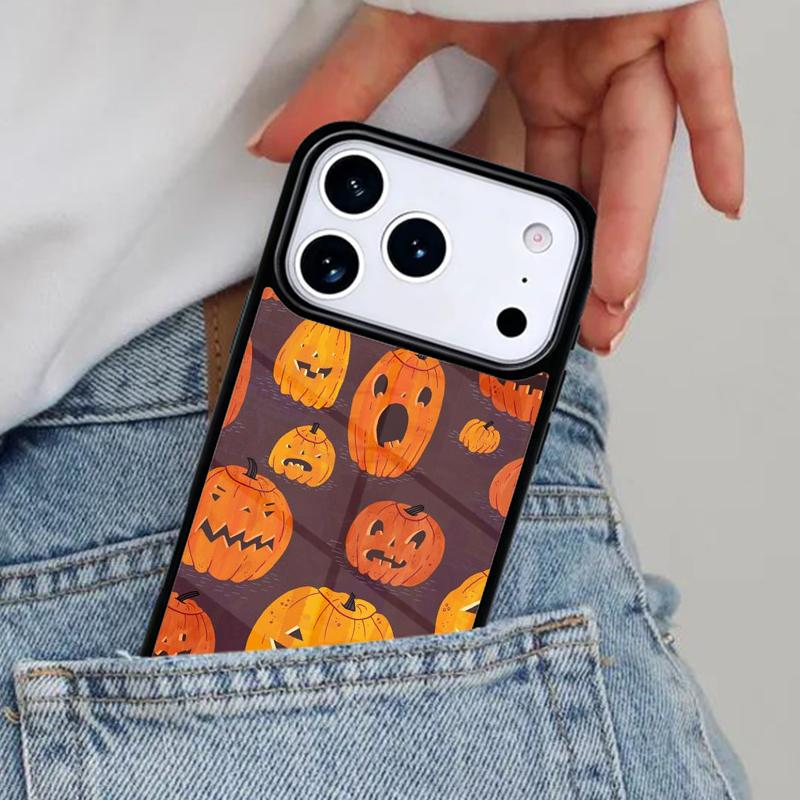 Autumn leaves fall fox pumpkin Halloween Phone Case for iPhone 16e 15 14 13 12 17 Pro Max Plus Air 17pro Cover Coque