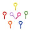 50/100Pcs Iron Spray Painted Small Eye Screw Hooks Clasps Eye Pin For Pendant Eyelet Hooks Fit Drilled Beads DIY Jewelry Making