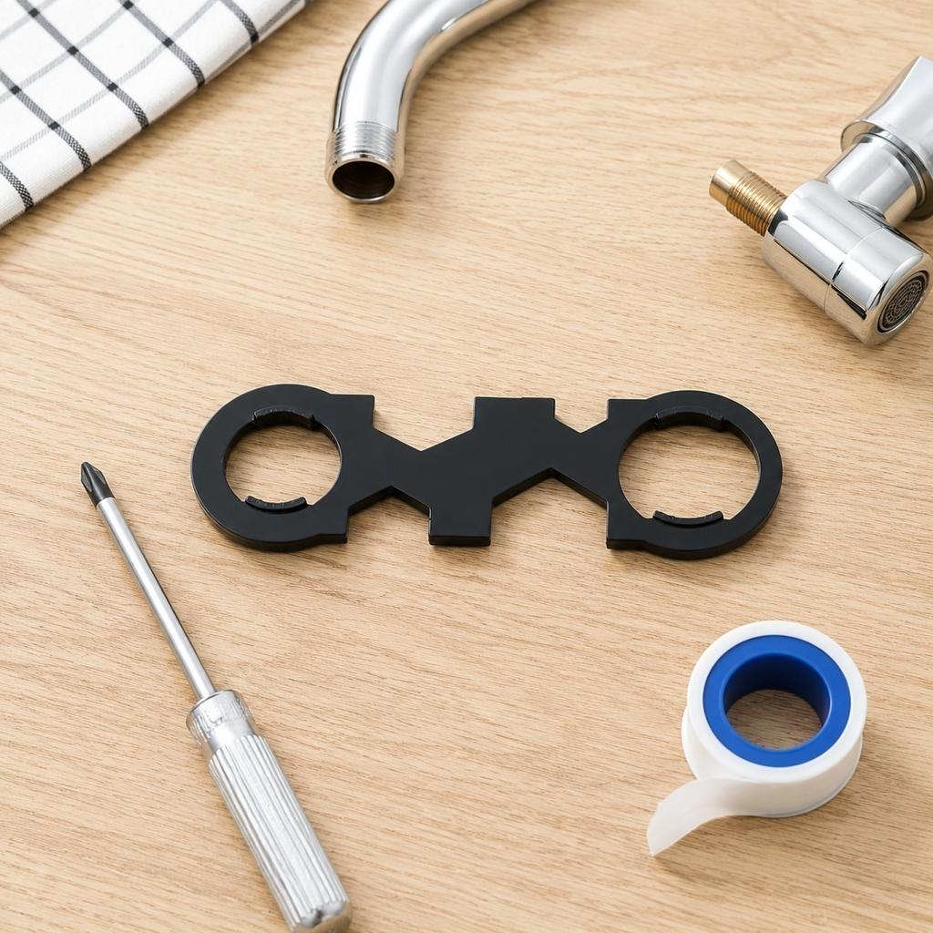 Faucet Aerator Valve Core Wrench Tool for Removal and Installation of Faucet Aerator Valve Cores Durable Plastic Construction Handheld Design